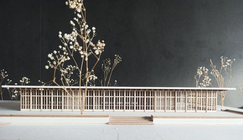 Ausstellung studentischer Architekturentwürfe zum Wiederaufbau des Teehauses in Berlin