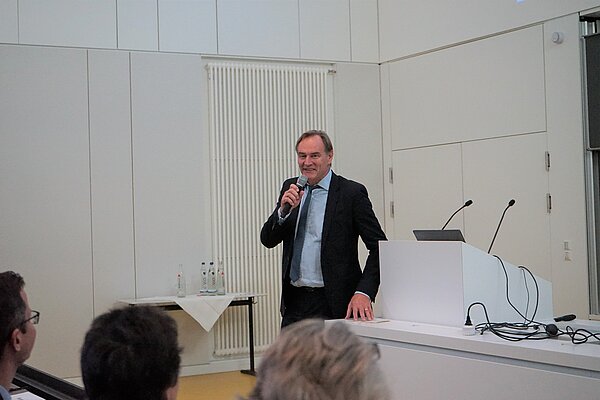 Grußwort des Leipziger Oberbürgermeisters Burkhard Jung (Foto: HTWK Leipzig/ Christian Irmscher)