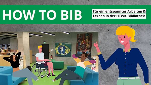 Ein Foto des Bibliotheksfoyers